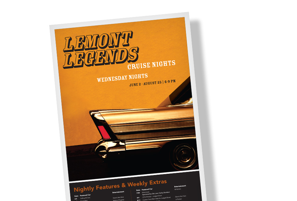 lemont legends cruise nights poster